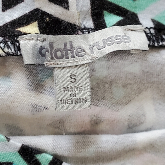 CHARLOTTE RUSSE Geometric Bodycon Miniskirt - Size S - Picture 3 of 3